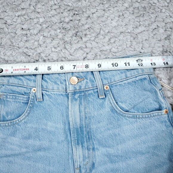 READ Mother Snacks Sugar Cone Maxi Skirt Sweet & Sour Size 26 Light Wash Blue - Picture 13 of 15